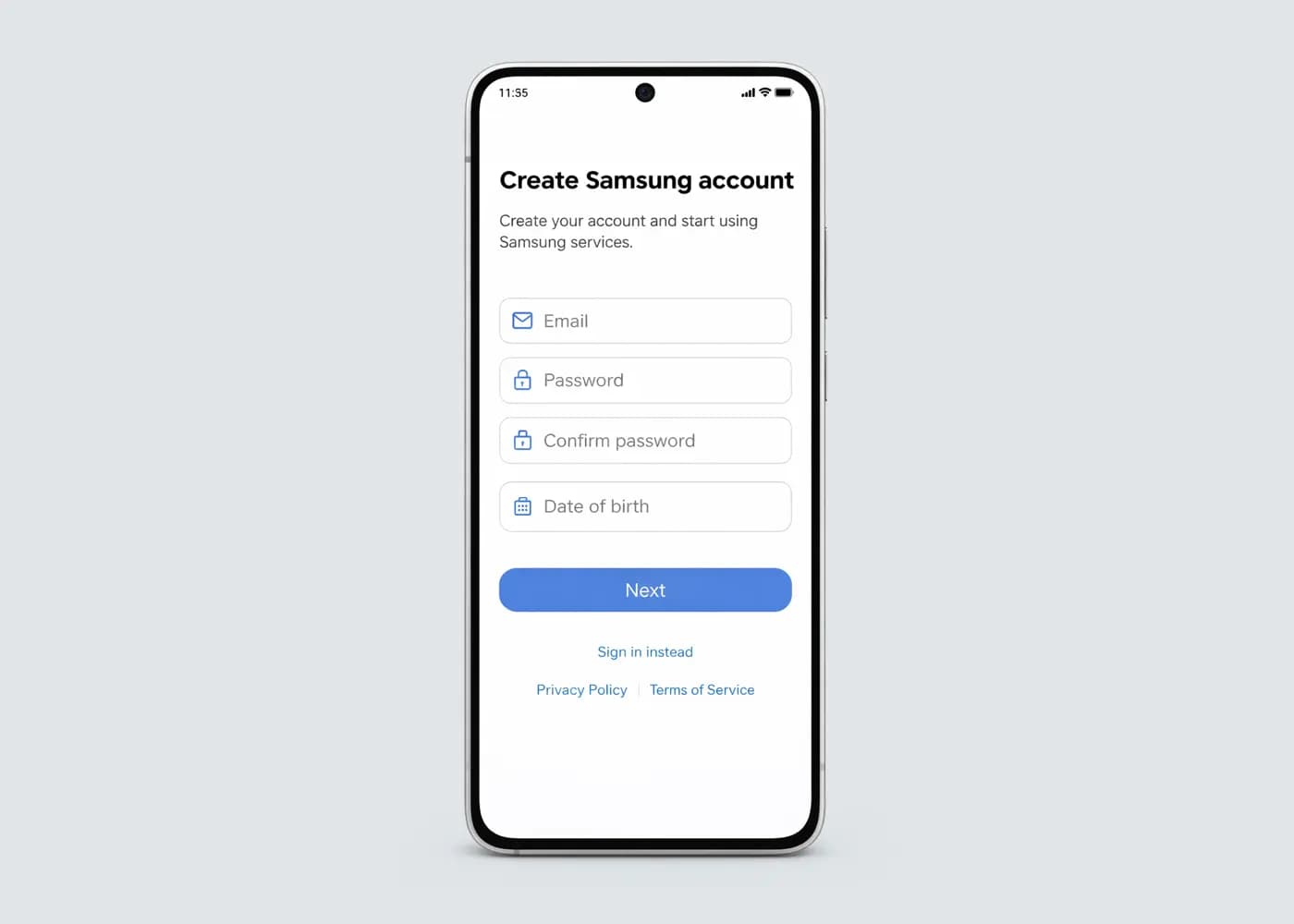 Hoe een Samsung account aanmaken