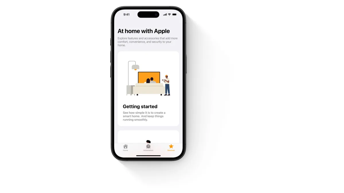 De Woning-app van Apple op een iPhone