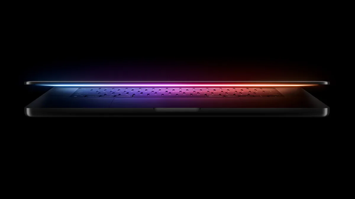 De huidige MacBook Pro van Apple; het model met touchscreen is nog niet getoond