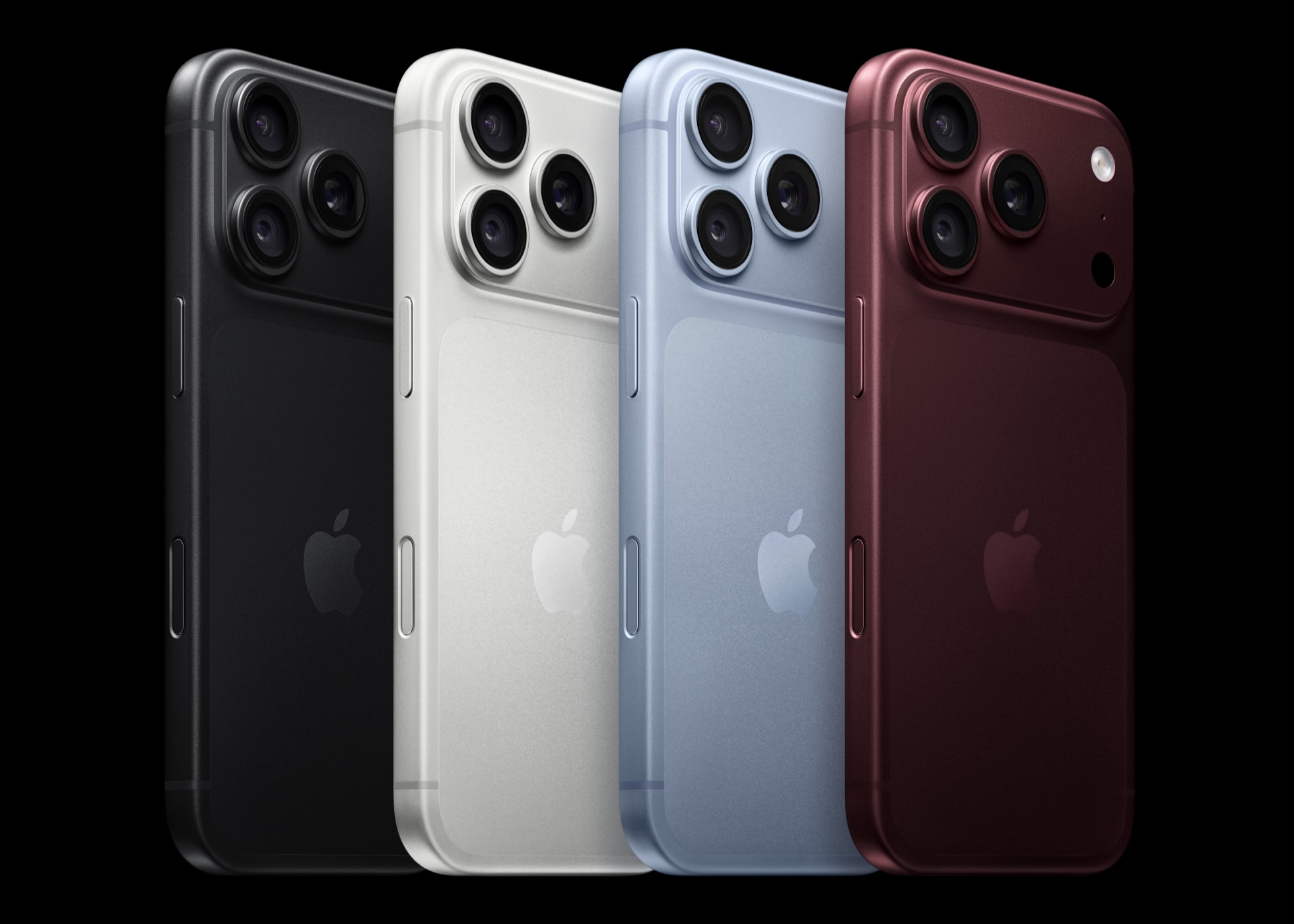De iPhone 18 Pro in Zwart, Zilver, Gletsjer en Bordeauxrood